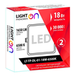 Светильник LightPhenomenON Downlight LT-TP-DL-01-18W-6500K встраиваемый квадратный 170х170 LED - Светильники - Светильники DOWNLIGHT - Магазин электротехнических товаров Проф Ток